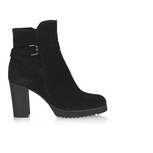 La Canadienne Meadow Bootie Black Suede 6.5